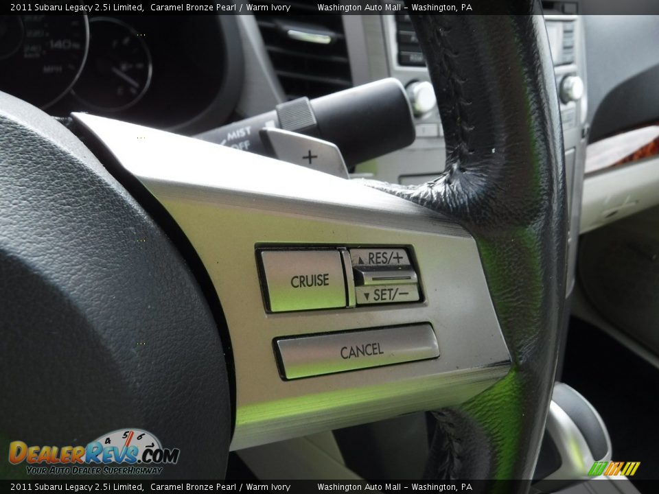 2011 Subaru Legacy 2.5i Limited Caramel Bronze Pearl / Warm Ivory Photo #23