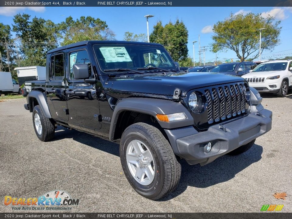 2020 Jeep Gladiator Sport 4x4 Black / Black Photo #1