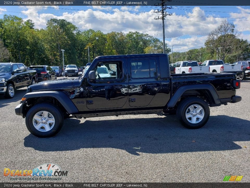 2020 Jeep Gladiator Sport 4x4 Black / Black Photo #3