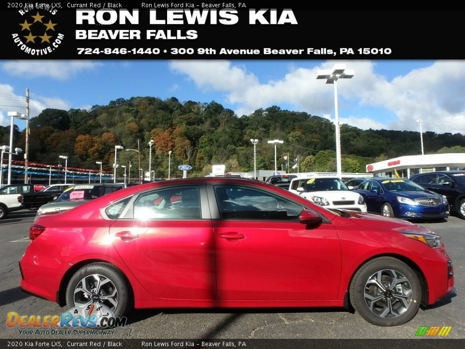 2020 Kia Forte LXS Currant Red / Black Photo #1