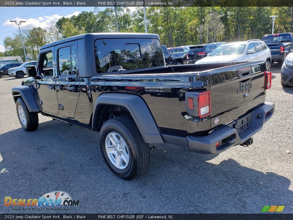 2020 Jeep Gladiator Sport 4x4 Black / Black Photo #4