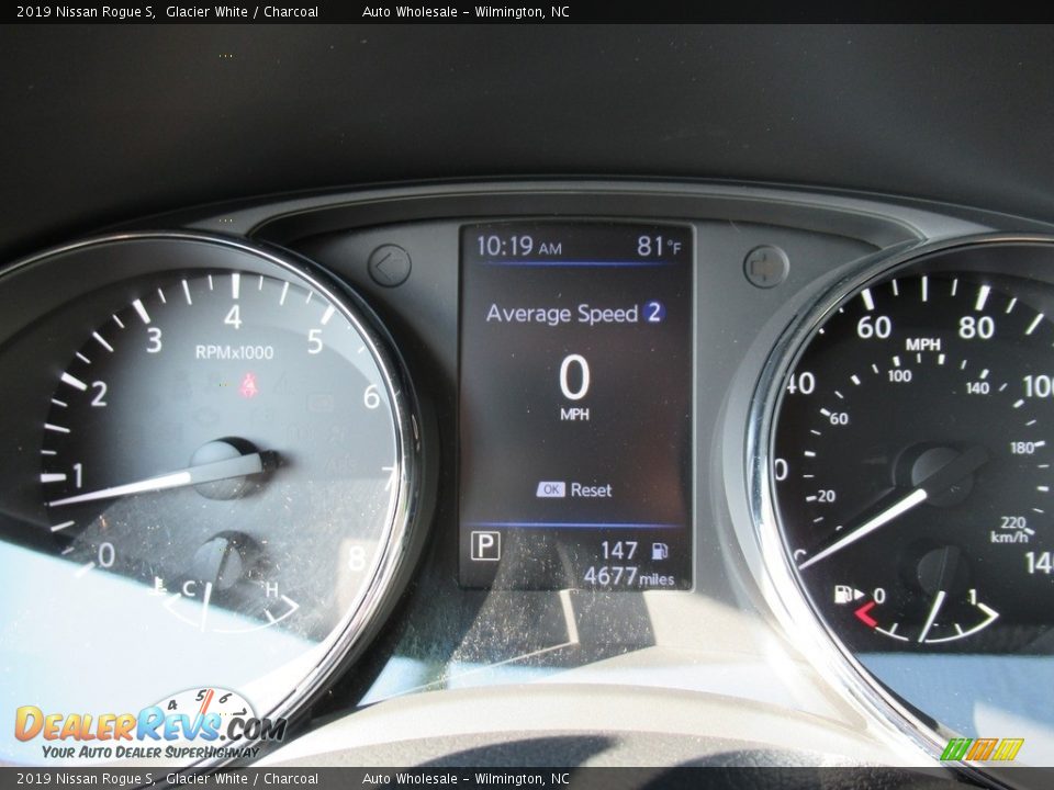 2019 Nissan Rogue S Glacier White / Charcoal Photo #16