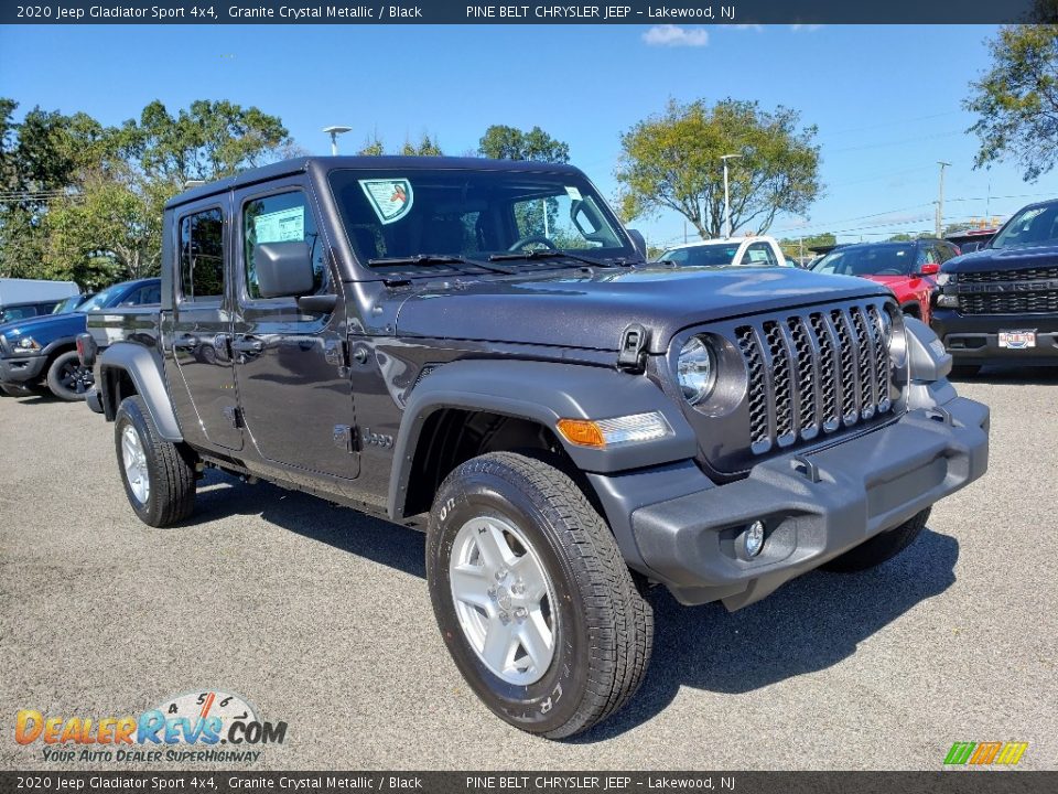 2020 Jeep Gladiator Sport 4x4 Granite Crystal Metallic / Black Photo #1