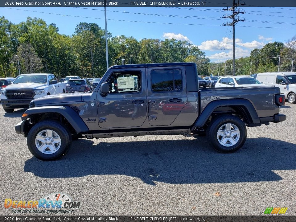 2020 Jeep Gladiator Sport 4x4 Granite Crystal Metallic / Black Photo #3