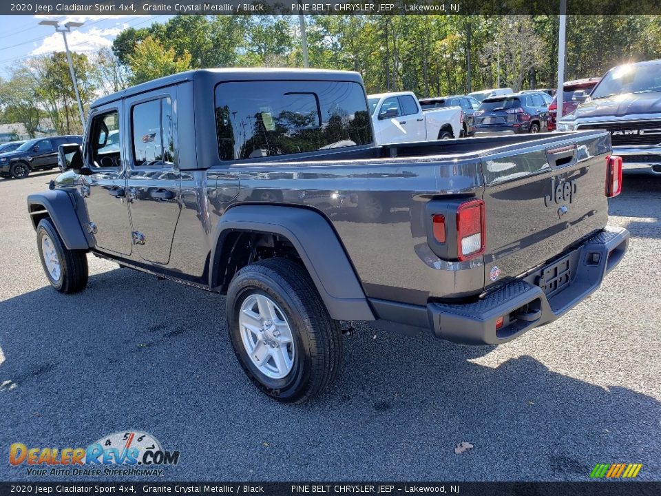 2020 Jeep Gladiator Sport 4x4 Granite Crystal Metallic / Black Photo #4