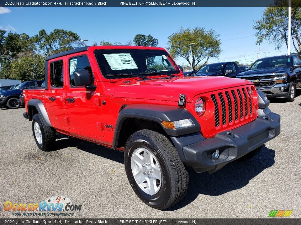 2020 Jeep Gladiator Sport 4x4 Firecracker Red / Black Photo #1