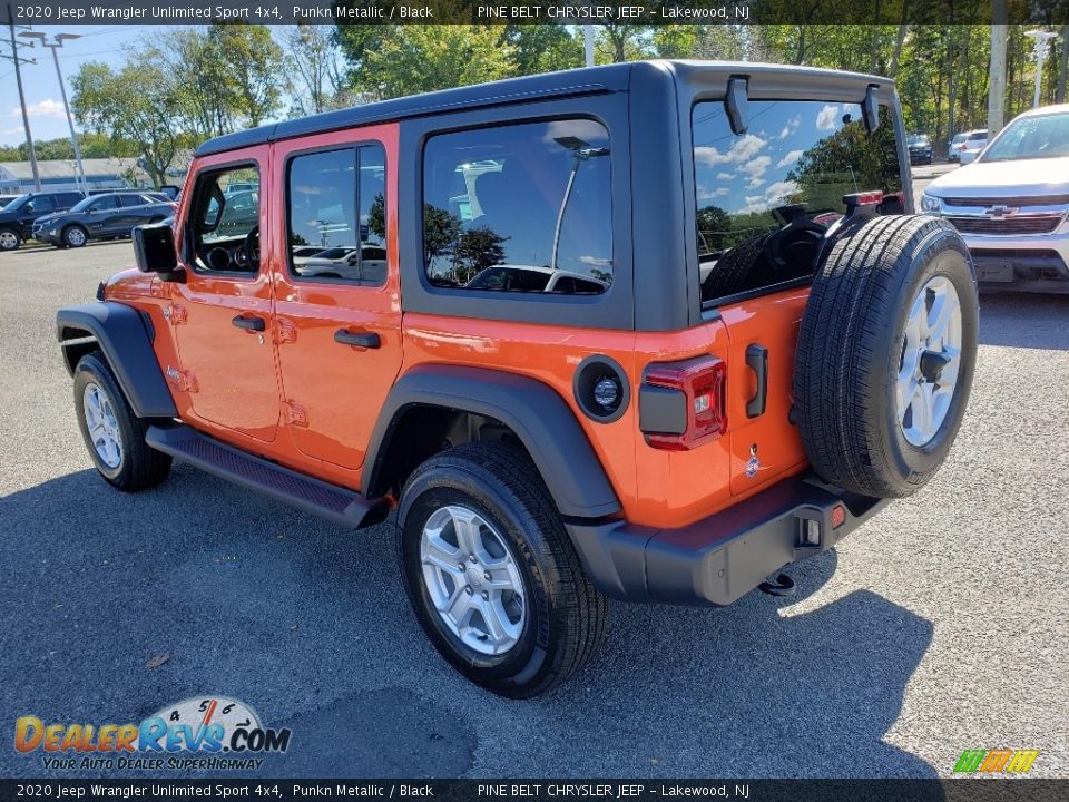 2020 Jeep Wrangler Unlimited Sport 4x4 Punkn Metallic / Black Photo #4