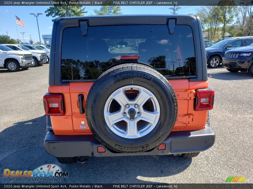 2020 Jeep Wrangler Unlimited Sport 4x4 Punkn Metallic / Black Photo #5