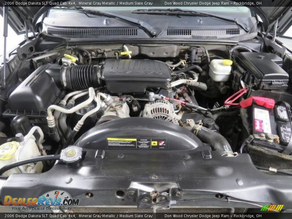2006 Dodge Dakota SLT Quad Cab 4x4 Mineral Gray Metallic / Medium Slate Gray Photo #7