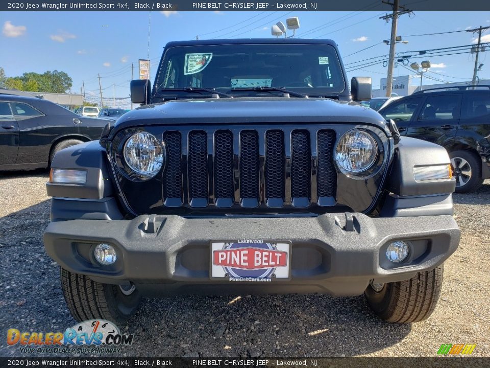 2020 Jeep Wrangler Unlimited Sport 4x4 Black / Black Photo #2