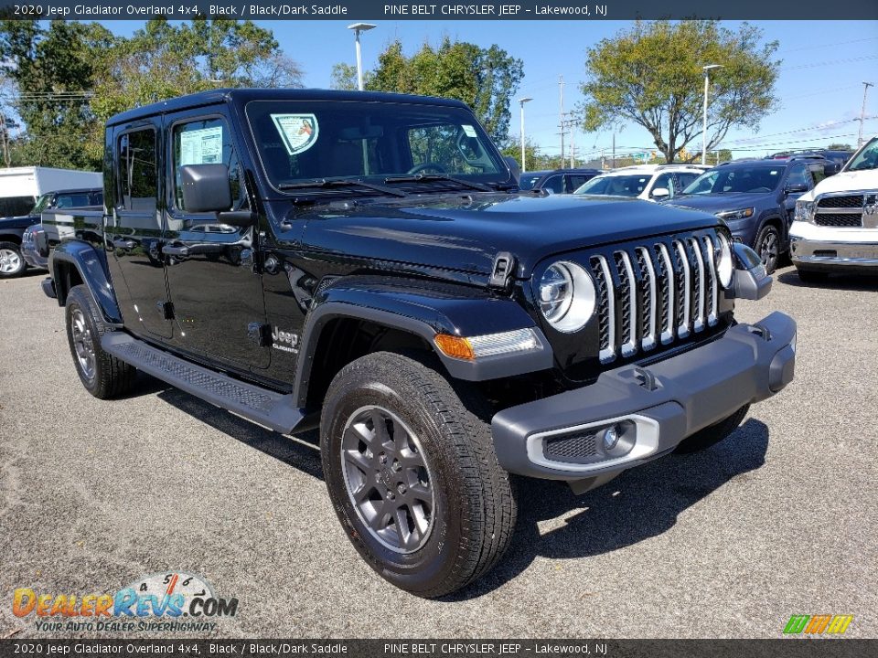 2020 Jeep Gladiator Overland 4x4 Black / Black/Dark Saddle Photo #1