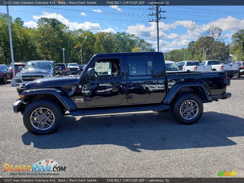 2020 Jeep Gladiator Overland 4x4 Black / Black/Dark Saddle Photo #3