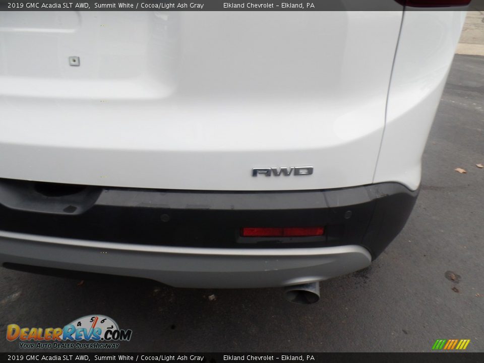 2019 GMC Acadia SLT AWD Summit White / Cocoa/Light Ash Gray Photo #13
