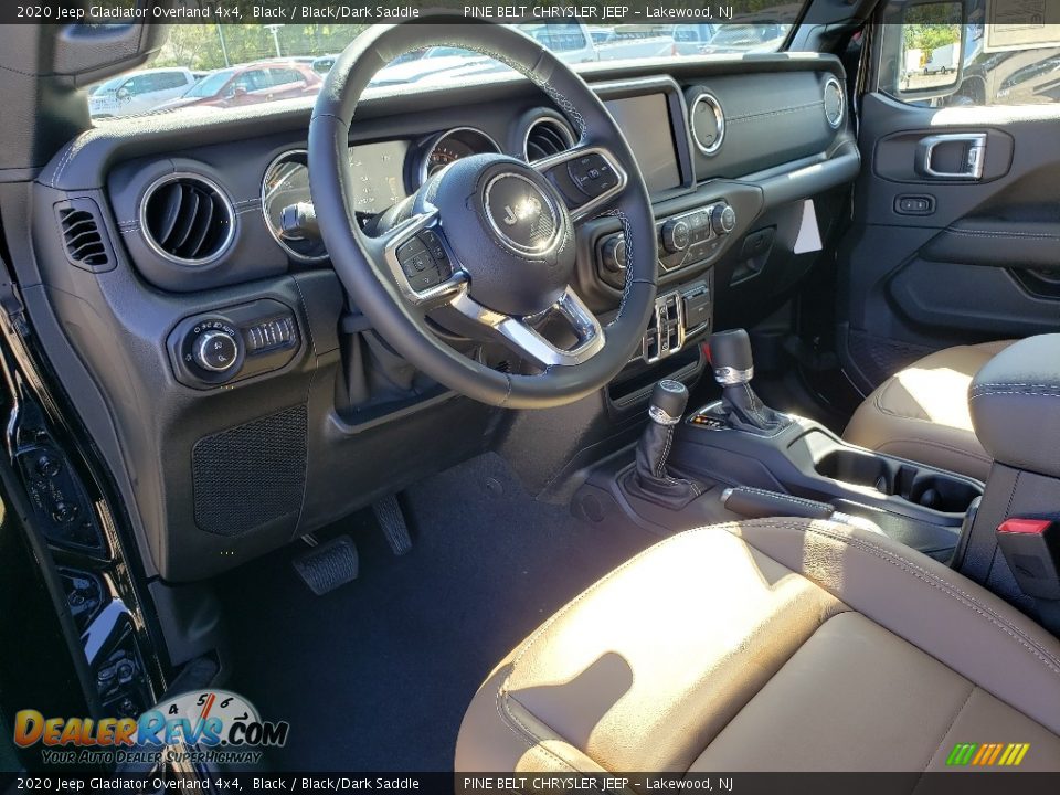 2020 Jeep Gladiator Overland 4x4 Black / Black/Dark Saddle Photo #7