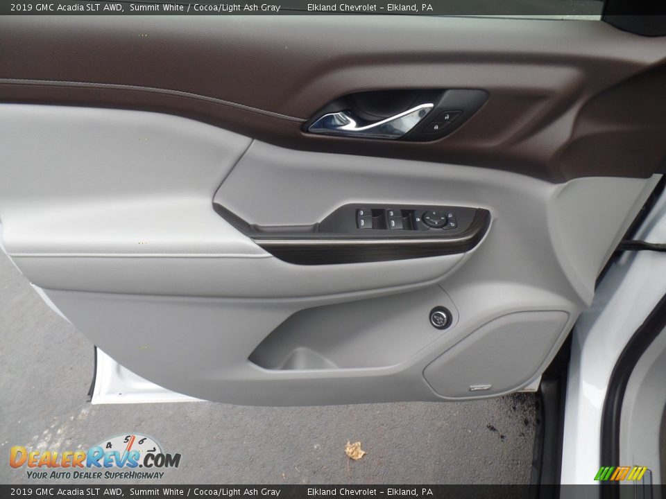 2019 GMC Acadia SLT AWD Summit White / Cocoa/Light Ash Gray Photo #15