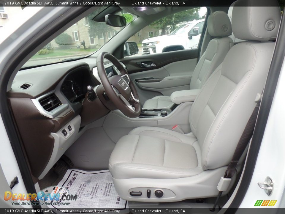 2019 GMC Acadia SLT AWD Summit White / Cocoa/Light Ash Gray Photo #18