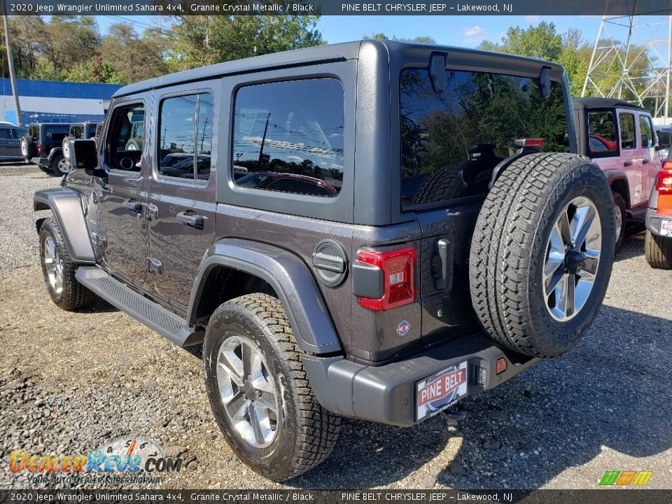 2020 Jeep Wrangler Unlimited Sahara 4x4 Granite Crystal Metallic / Black Photo #4