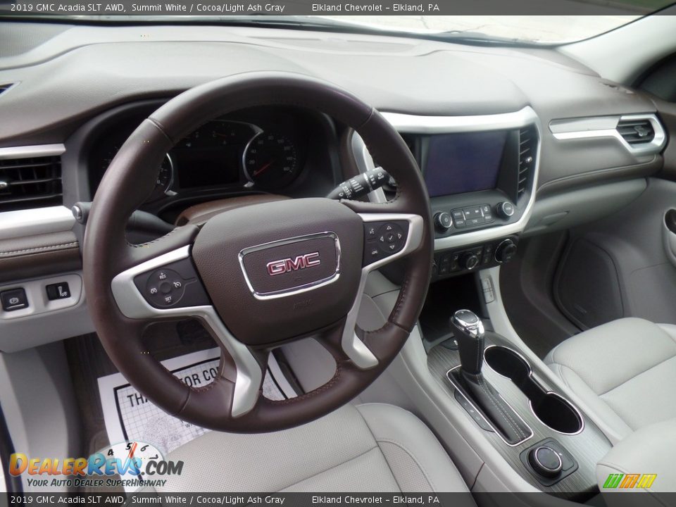 2019 GMC Acadia SLT AWD Summit White / Cocoa/Light Ash Gray Photo #20