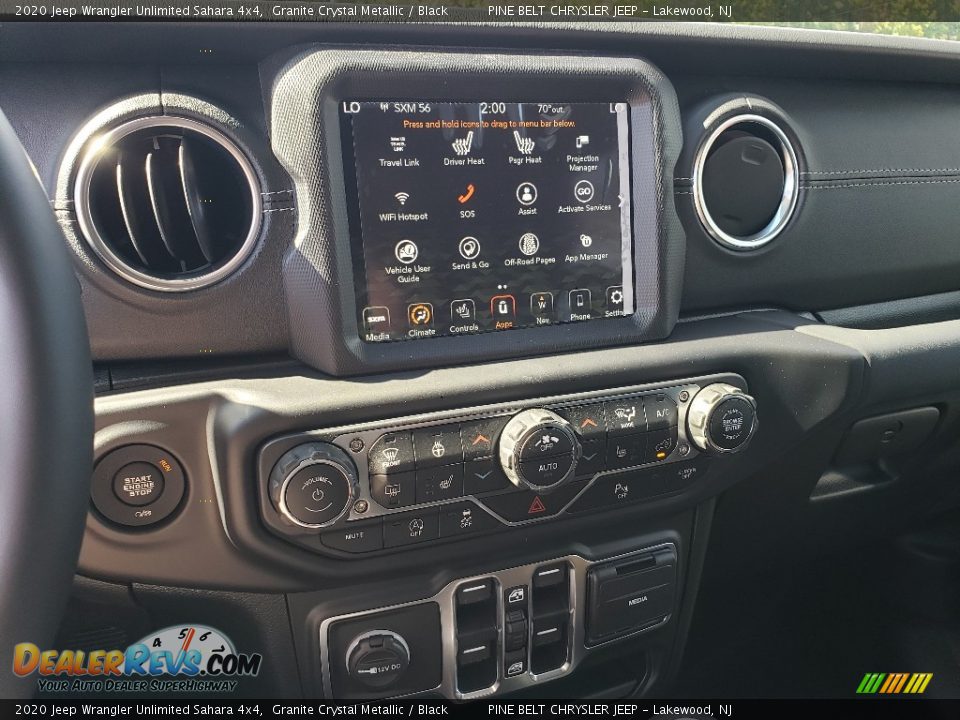 2020 Jeep Wrangler Unlimited Sahara 4x4 Granite Crystal Metallic / Black Photo #9