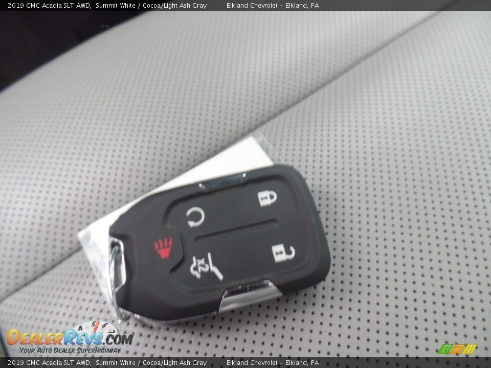 2019 GMC Acadia SLT AWD Summit White / Cocoa/Light Ash Gray Photo #25