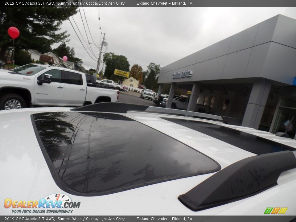 2019 GMC Acadia SLT AWD Summit White / Cocoa/Light Ash Gray Photo #26