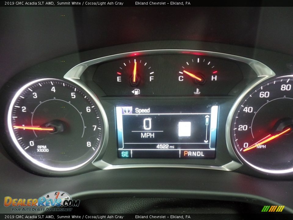 2019 GMC Acadia SLT AWD Summit White / Cocoa/Light Ash Gray Photo #27