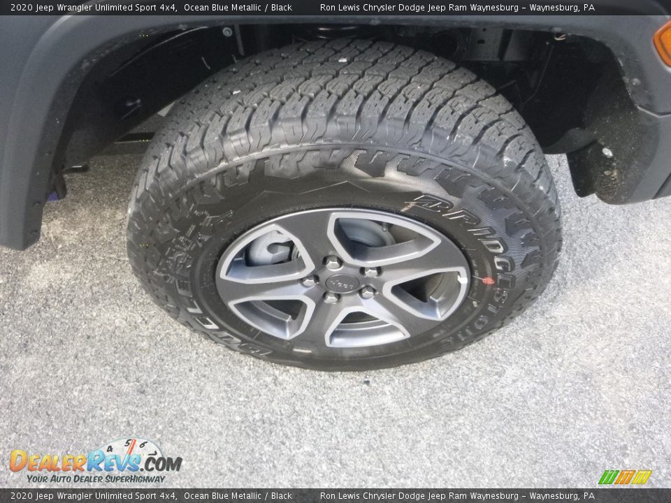 2020 Jeep Wrangler Unlimited Sport 4x4 Ocean Blue Metallic / Black Photo #9