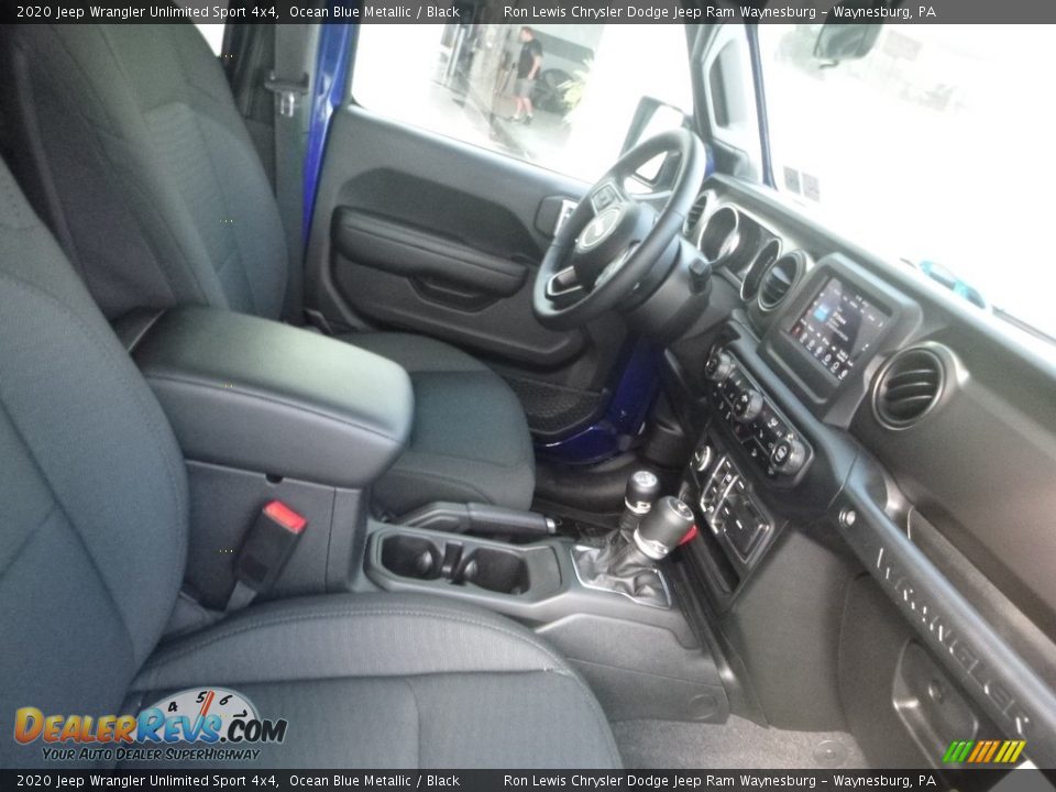 2020 Jeep Wrangler Unlimited Sport 4x4 Ocean Blue Metallic / Black Photo #10