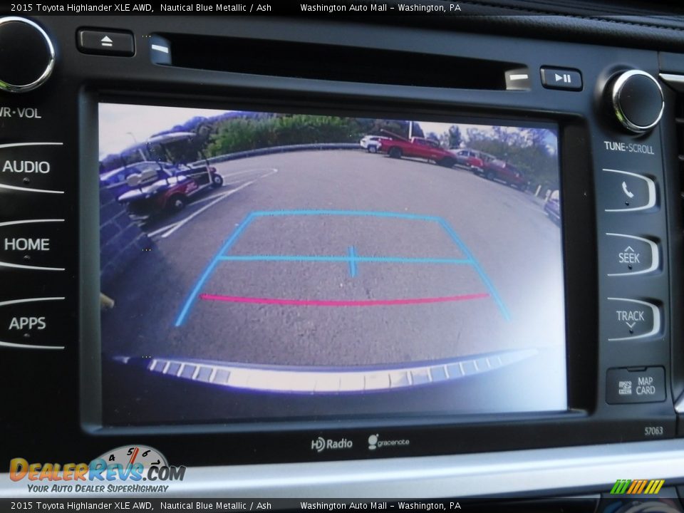 2015 Toyota Highlander XLE AWD Nautical Blue Metallic / Ash Photo #18