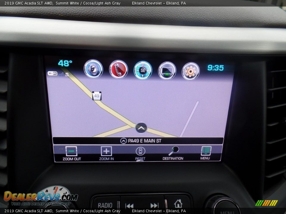2019 GMC Acadia SLT AWD Summit White / Cocoa/Light Ash Gray Photo #32