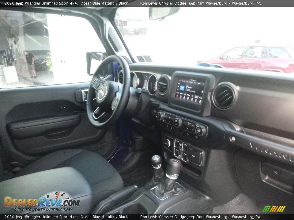 2020 Jeep Wrangler Unlimited Sport 4x4 Ocean Blue Metallic / Black Photo #11