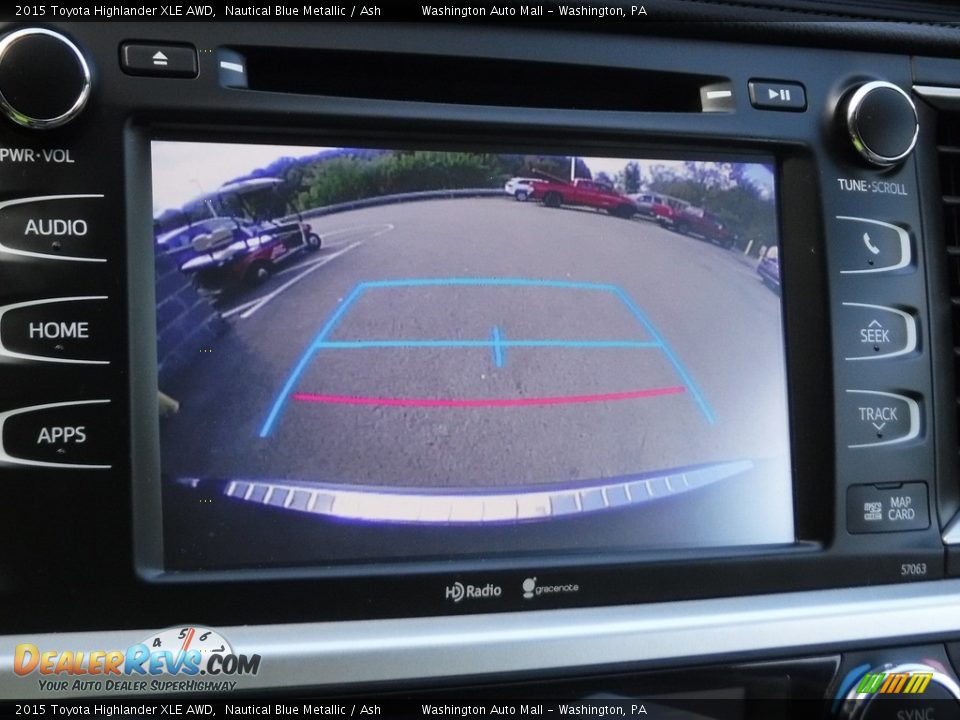 2015 Toyota Highlander XLE AWD Nautical Blue Metallic / Ash Photo #20