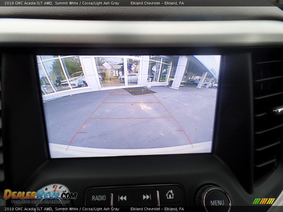 2019 GMC Acadia SLT AWD Summit White / Cocoa/Light Ash Gray Photo #33