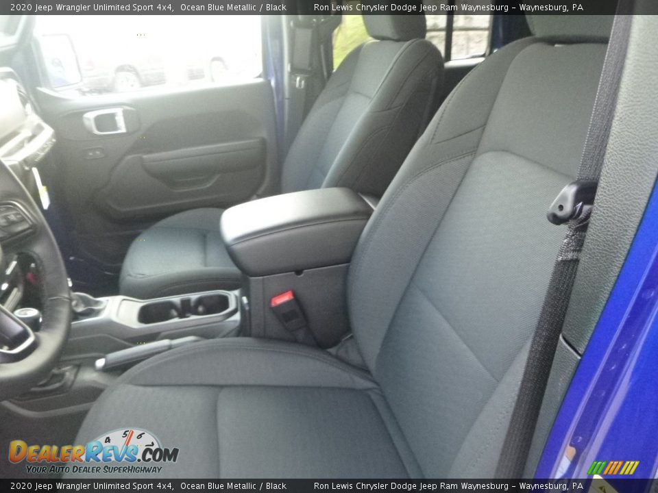 2020 Jeep Wrangler Unlimited Sport 4x4 Ocean Blue Metallic / Black Photo #12