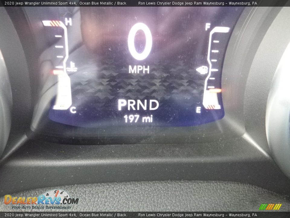2020 Jeep Wrangler Unlimited Sport 4x4 Ocean Blue Metallic / Black Photo #15