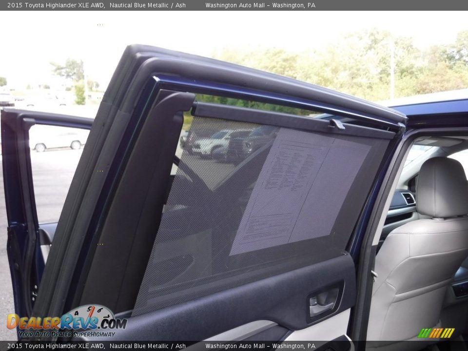2015 Toyota Highlander XLE AWD Nautical Blue Metallic / Ash Photo #27