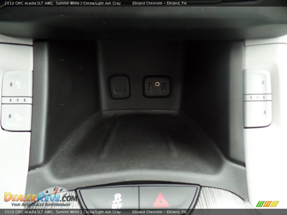2019 GMC Acadia SLT AWD Summit White / Cocoa/Light Ash Gray Photo #36