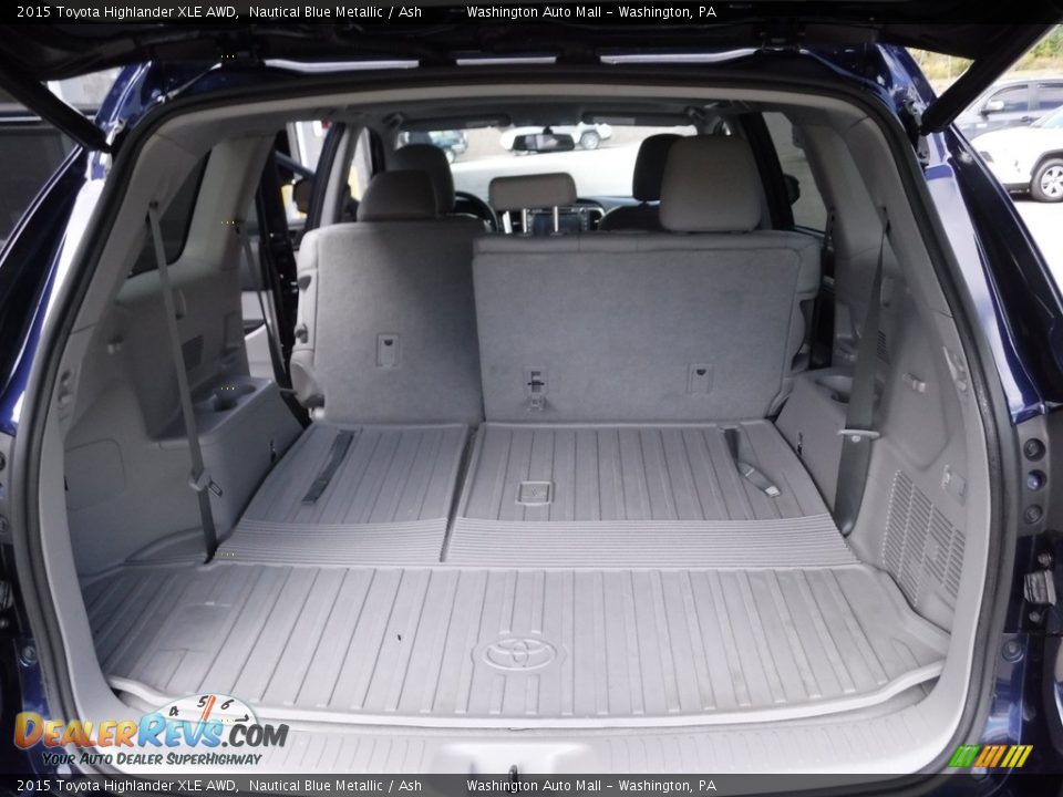 2015 Toyota Highlander XLE AWD Nautical Blue Metallic / Ash Photo #29