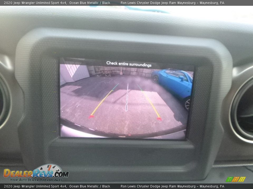 2020 Jeep Wrangler Unlimited Sport 4x4 Ocean Blue Metallic / Black Photo #17