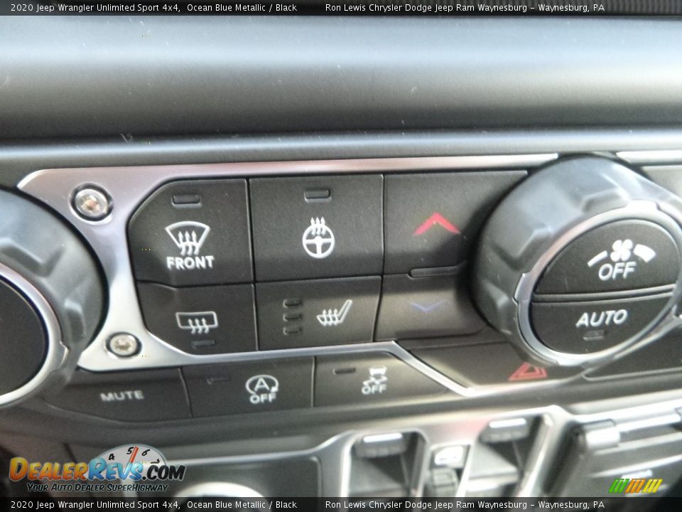 2020 Jeep Wrangler Unlimited Sport 4x4 Ocean Blue Metallic / Black Photo #20