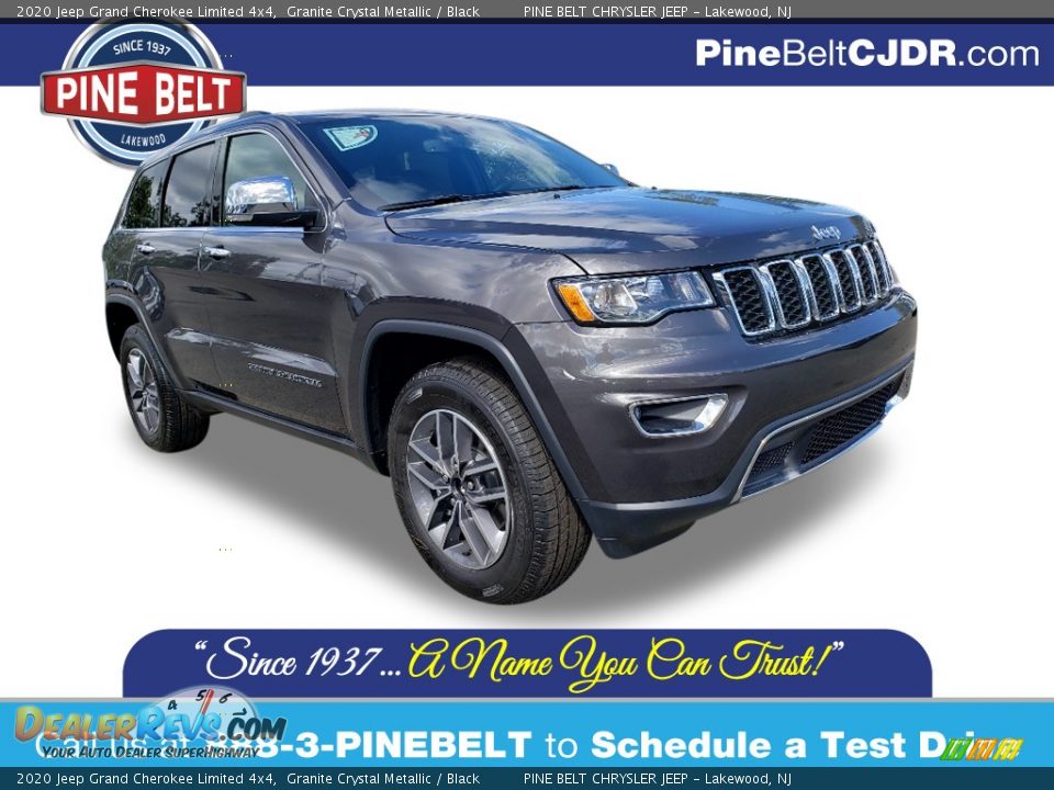 2020 Jeep Grand Cherokee Limited 4x4 Granite Crystal Metallic / Black Photo #1