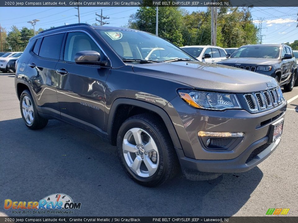 2020 Jeep Compass Latitude 4x4 Granite Crystal Metallic / Ski Gray/Black Photo #1