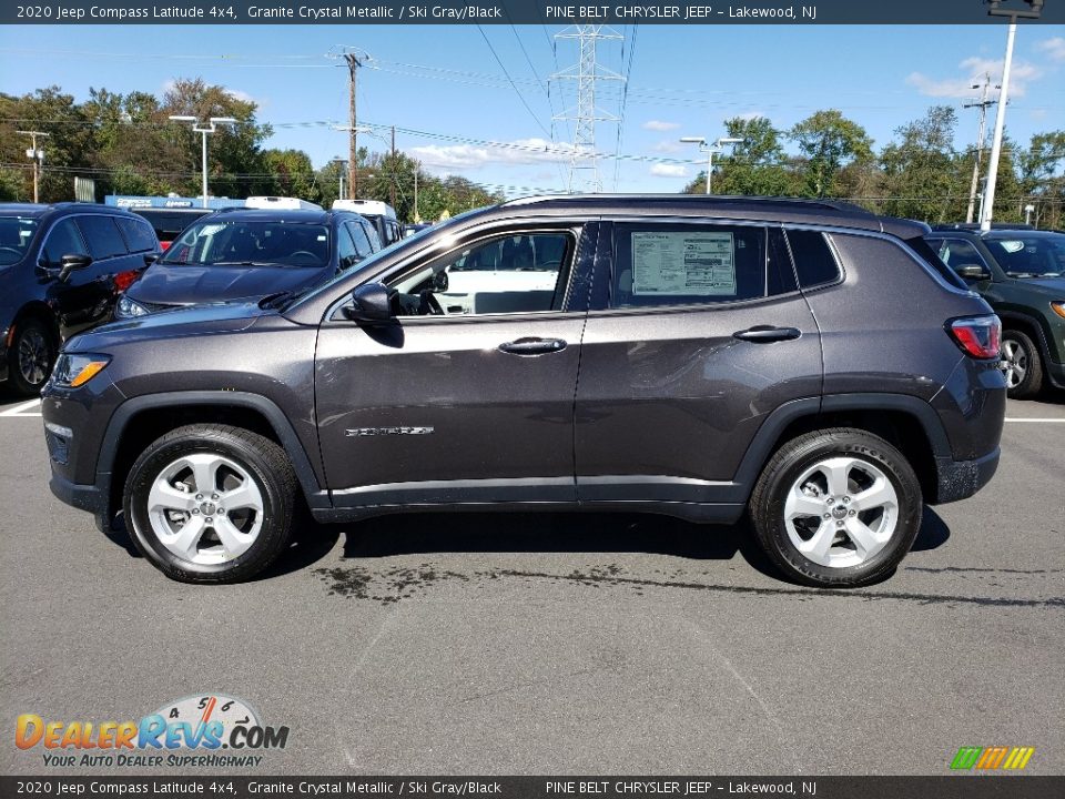 2020 Jeep Compass Latitude 4x4 Granite Crystal Metallic / Ski Gray/Black Photo #3