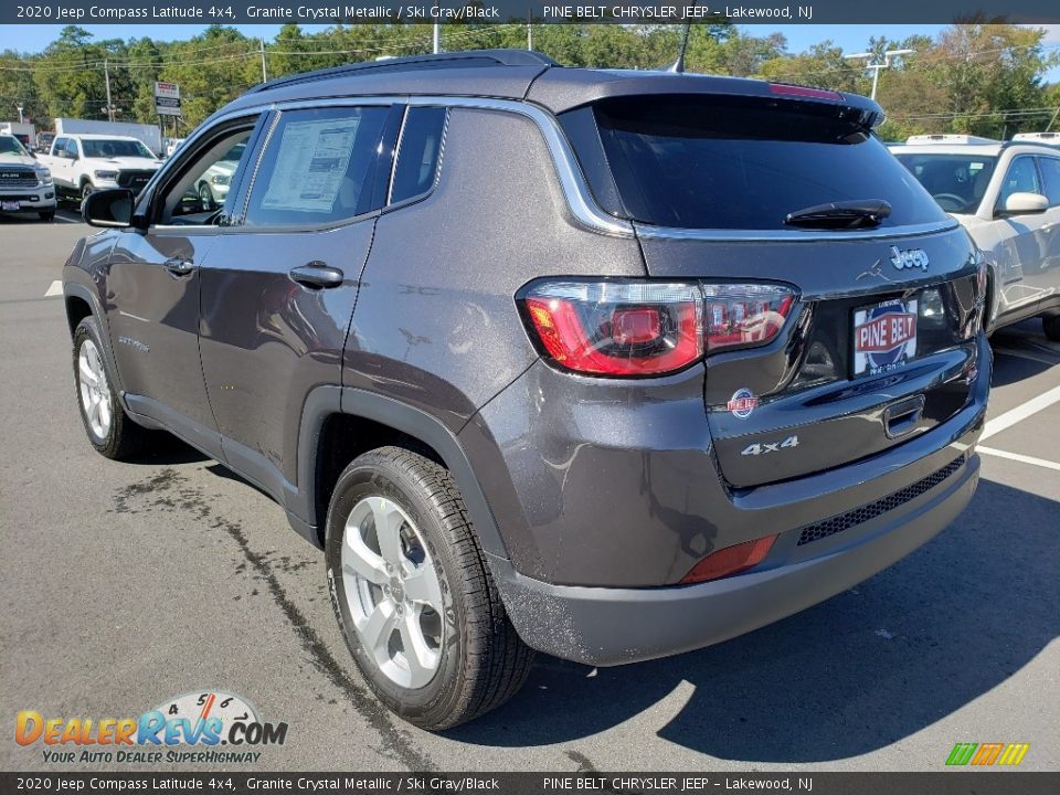 2020 Jeep Compass Latitude 4x4 Granite Crystal Metallic / Ski Gray/Black Photo #4