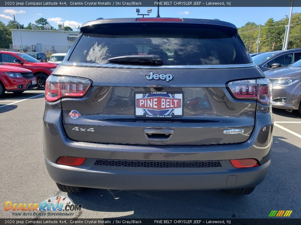 2020 Jeep Compass Latitude 4x4 Granite Crystal Metallic / Ski Gray/Black Photo #5