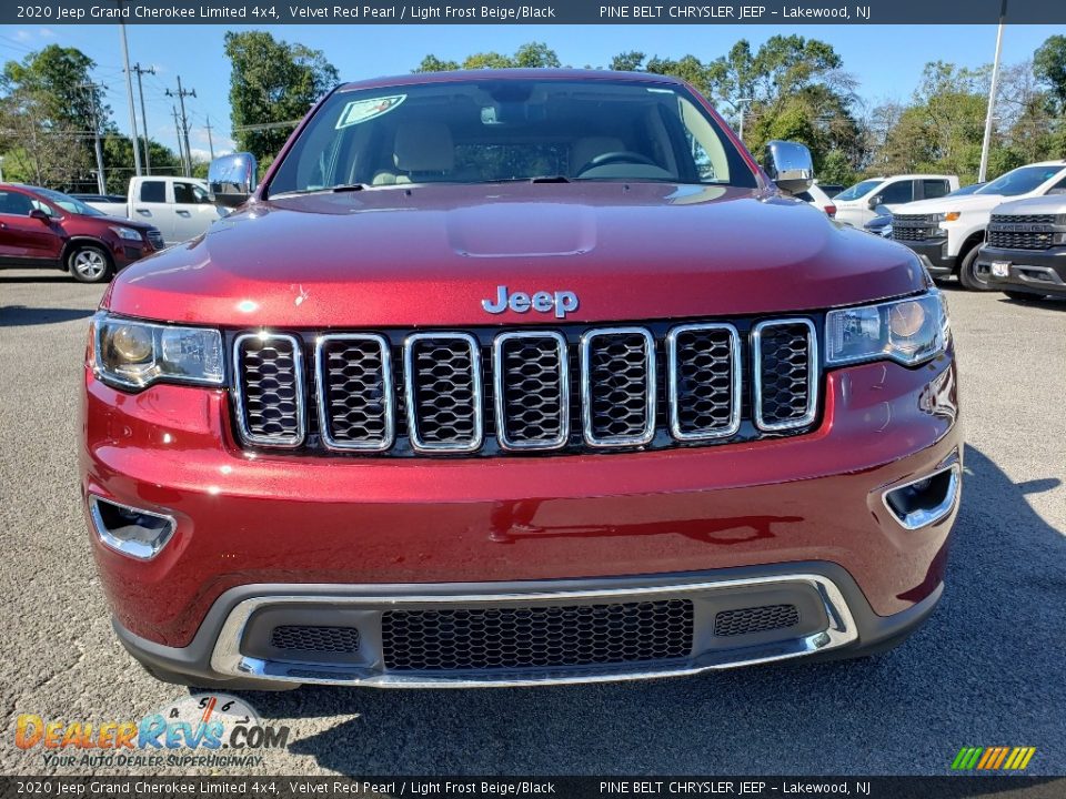 2020 Jeep Grand Cherokee Limited 4x4 Velvet Red Pearl / Light Frost Beige/Black Photo #2