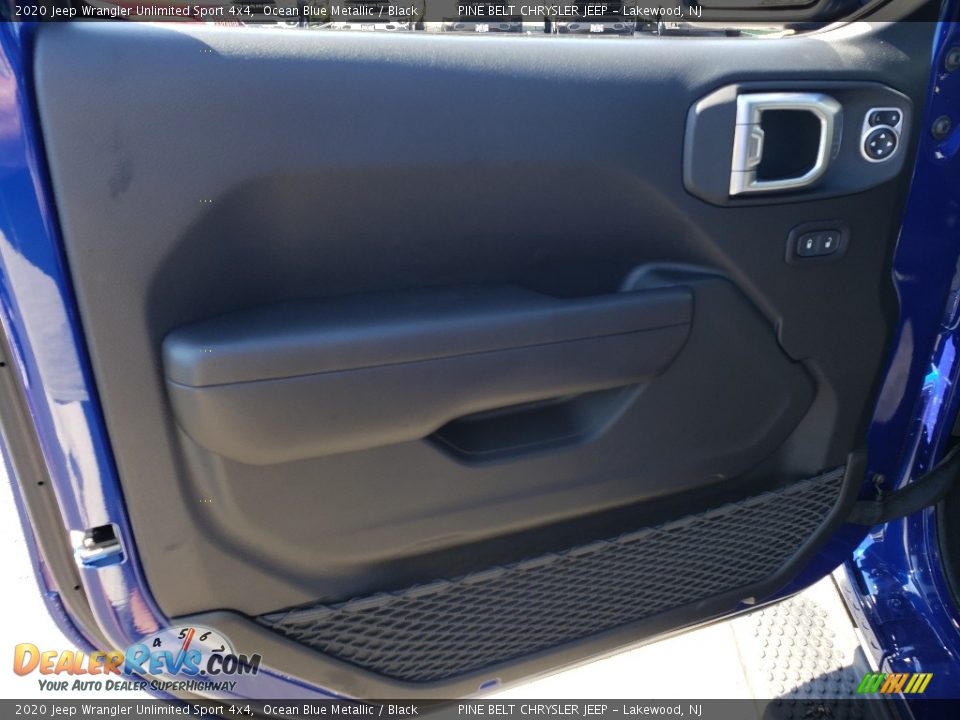 2020 Jeep Wrangler Unlimited Sport 4x4 Ocean Blue Metallic / Black Photo #6