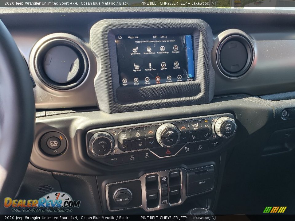 2020 Jeep Wrangler Unlimited Sport 4x4 Ocean Blue Metallic / Black Photo #8