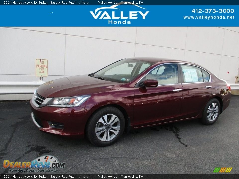 2014 Honda Accord LX Sedan Basque Red Pearl II / Ivory Photo #1