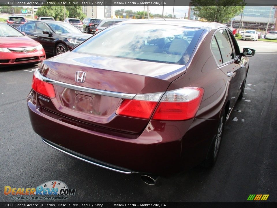 2014 Honda Accord LX Sedan Basque Red Pearl II / Ivory Photo #5